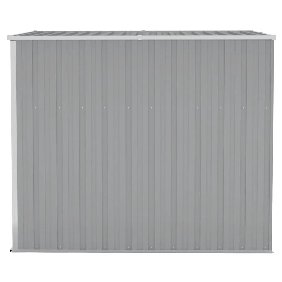 Abri de jardin mural Gris 118x194x178 cm Métal galvanisé - 4