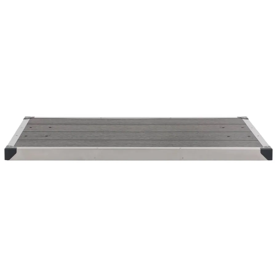 Douche de jardin avec base gris 225 cm Acier inoxydable - 13