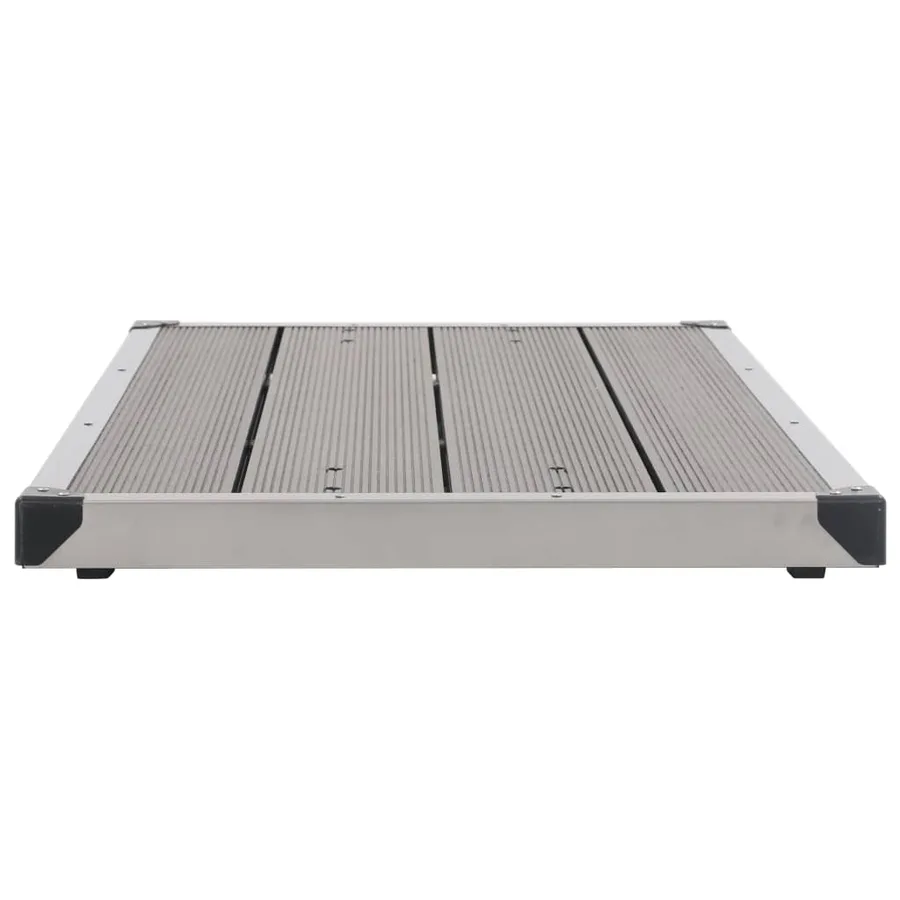 Douche de jardin avec base gris 225 cm Acier inoxydable - 15