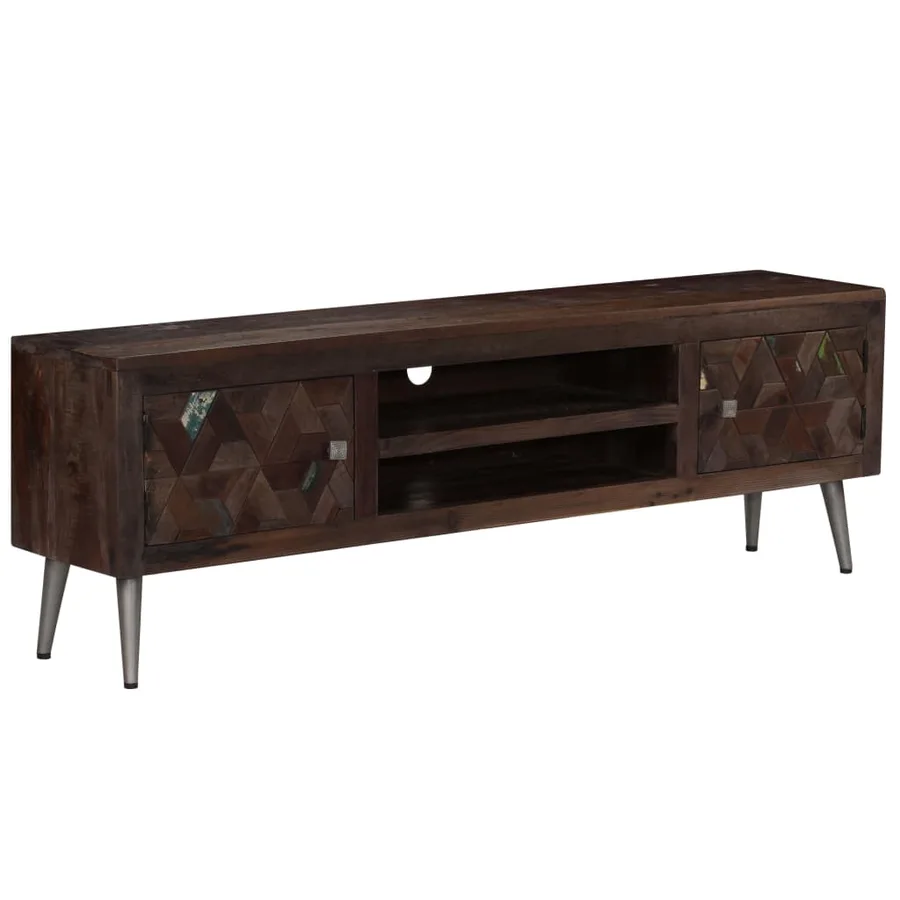 Meuble TV Bois de récupération solide 140 x 30 x 45 cm - 13