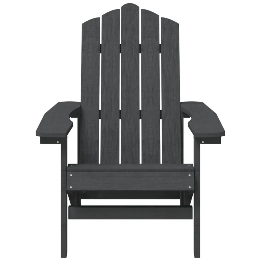 Chaise de jardin Adirondack avec table PEHD Anthracite - 4