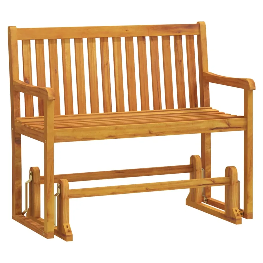 Balancelle de jardin 110 cm Bois d'acacia solide - 2