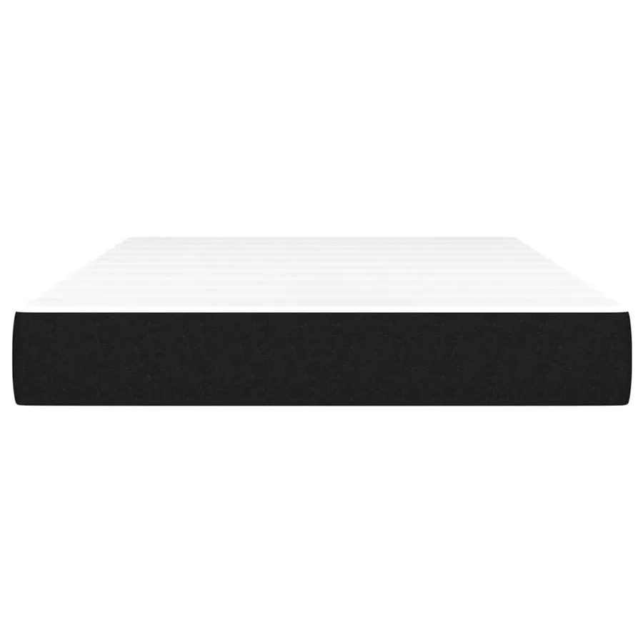 Matelas de lit à ressorts ensachés fermeté moyenne Noir 120x200x20 cm Tissu - 3