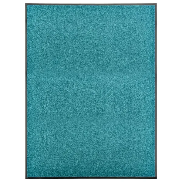 Paillasson lavable Cyan 90x120 cm