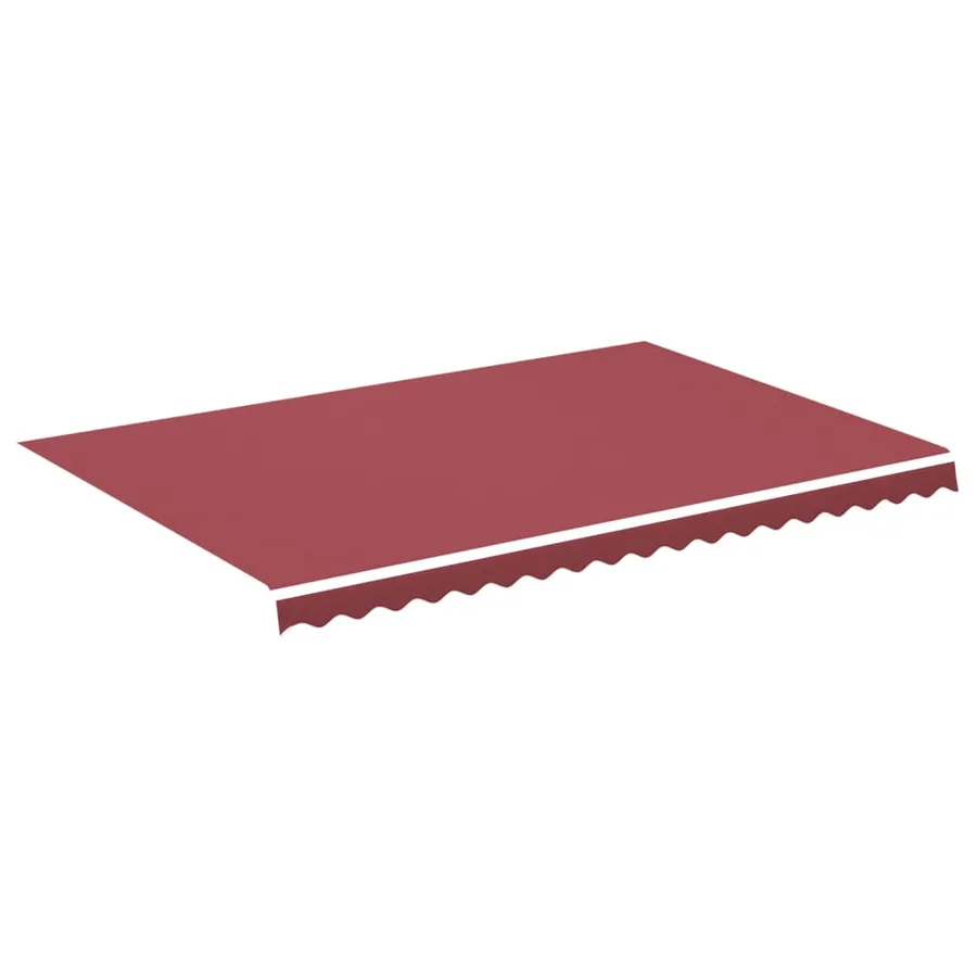 Tissu de remplacement pour auvent bordeaux rouge 4,5x3 m polyester - 2