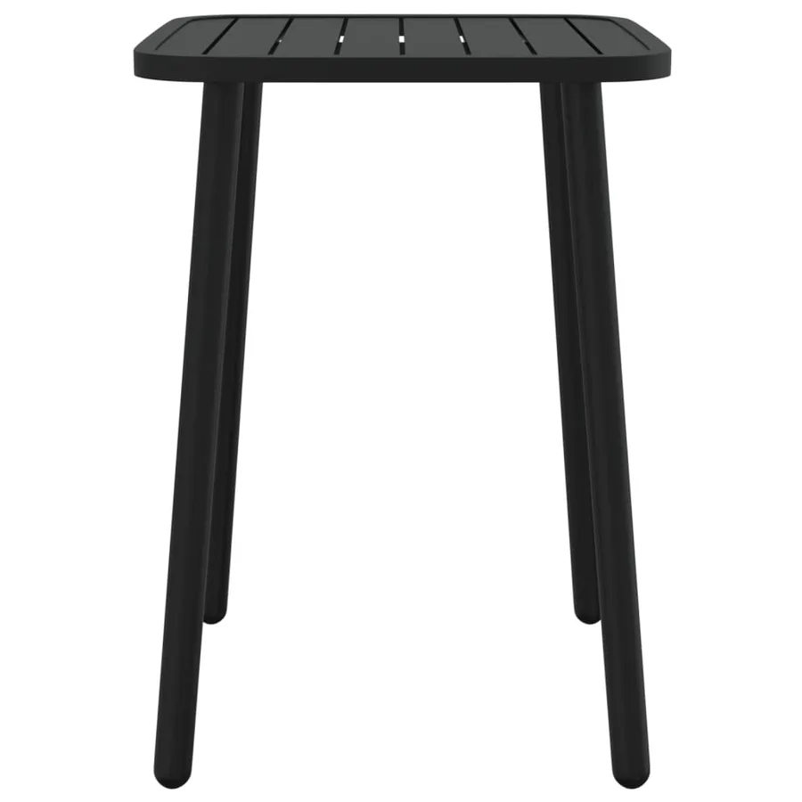 Table de jardin anthracite 50x50x71 cm acier - 3