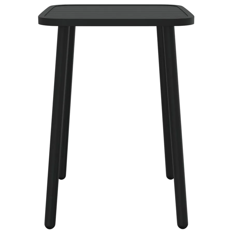 Table de jardin anthracite 50x50x71 cm acier - 4