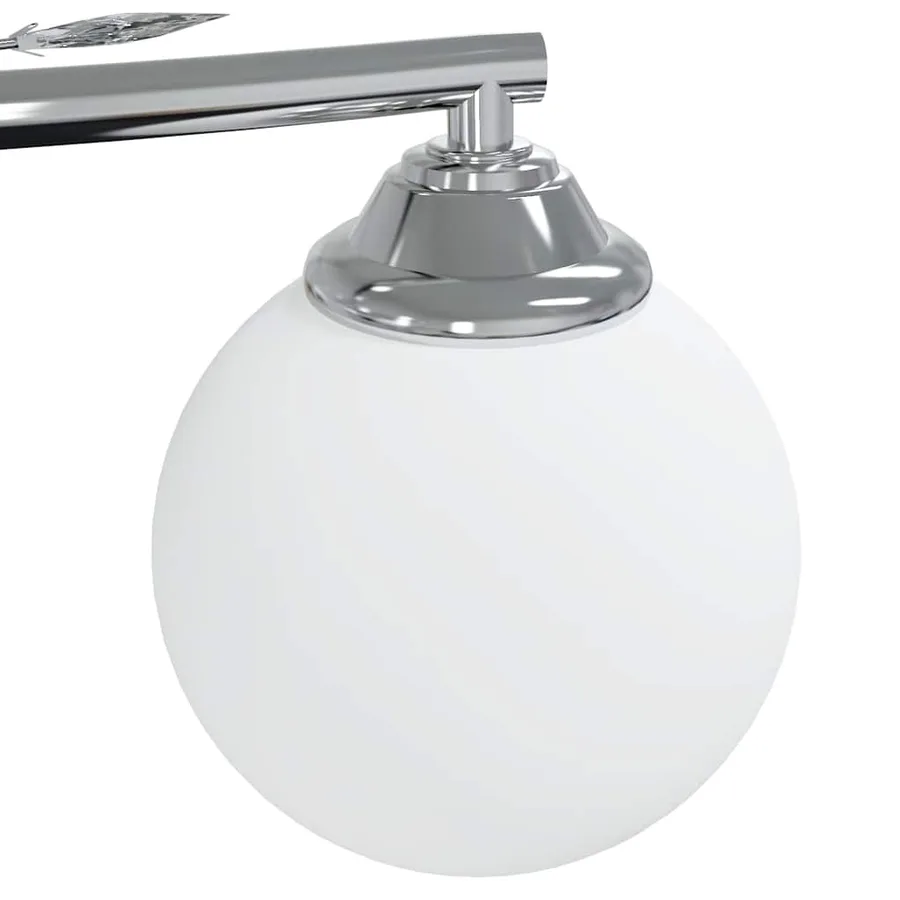 Plafonnier avec abat-jour ronds en verre pour 4 LED G9 - 5