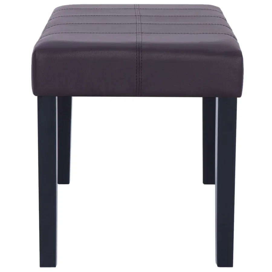 Banc 106 cm Marron Similicuir - 4