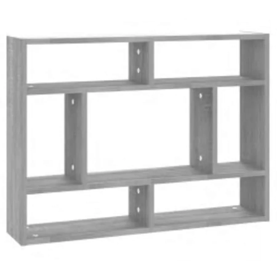 Étagère murale Sonoma gris 75x16x55 cm Bois d'ingénierie - 2