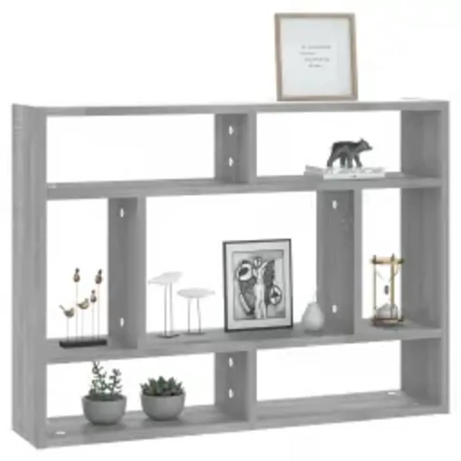 Étagère murale Sonoma gris 75x16x55 cm Bois d'ingénierie - 3
