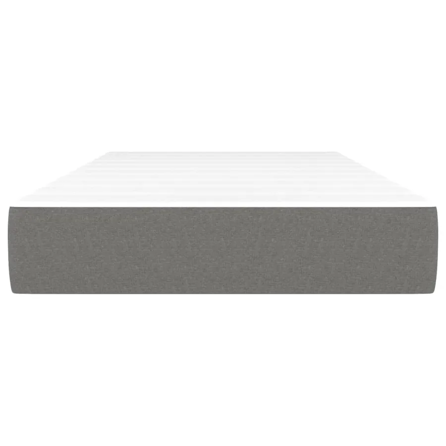 Matelas de lit à ressorts ensachés fermeté moyenne Gris foncé 100x200x20 cm - 3