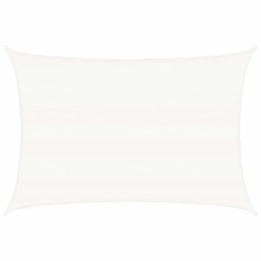 Voile d'ombrage 160 g/m² Blanc 5x7 m PEHD - 2