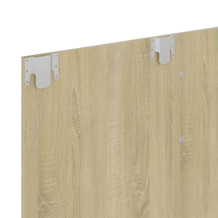 Meuble TV mural Chêne Sonoma 120x23,5x90 cm Bois d’ingénierie - 6