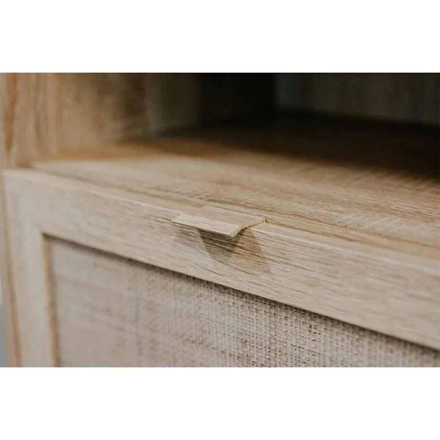 Finori Commode Bali 03A Chêne sonoma et impression de canne - 5