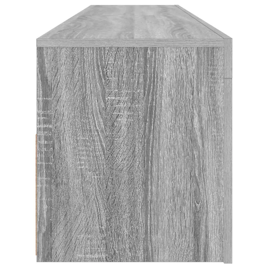 Meuble TV avec lumières LED sonoma gris 120x35x40 cm - 11