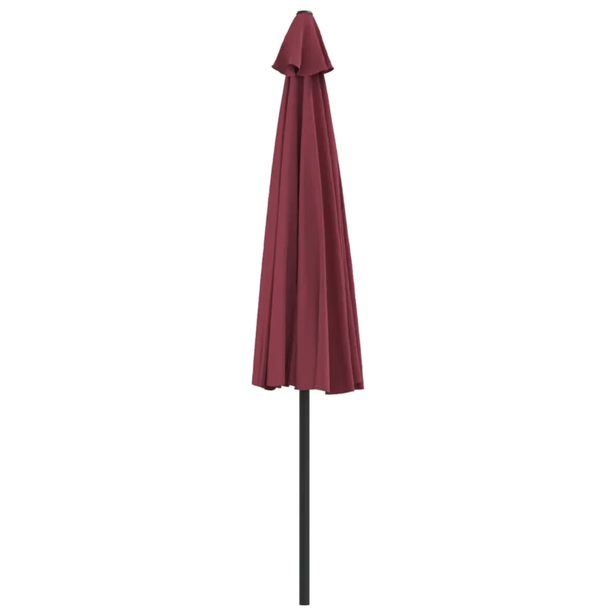 Parasol de balcon mât en aluminium Bordeaux 300x155x223 cm Demi - 5