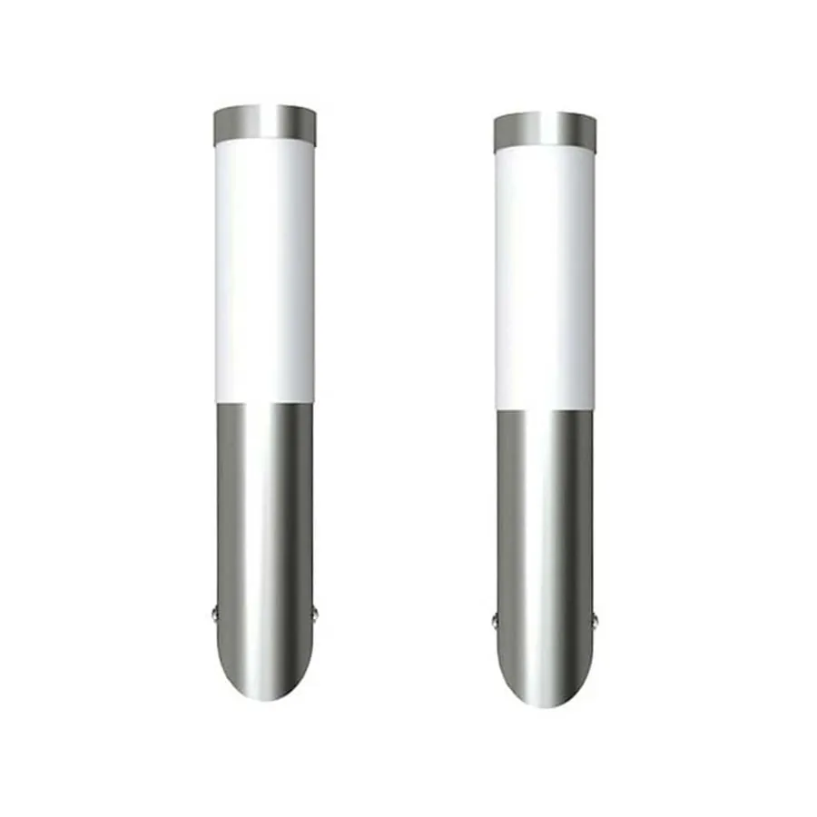 Applique murale d'extérieur 2 pcs Acier inoxydable - 2