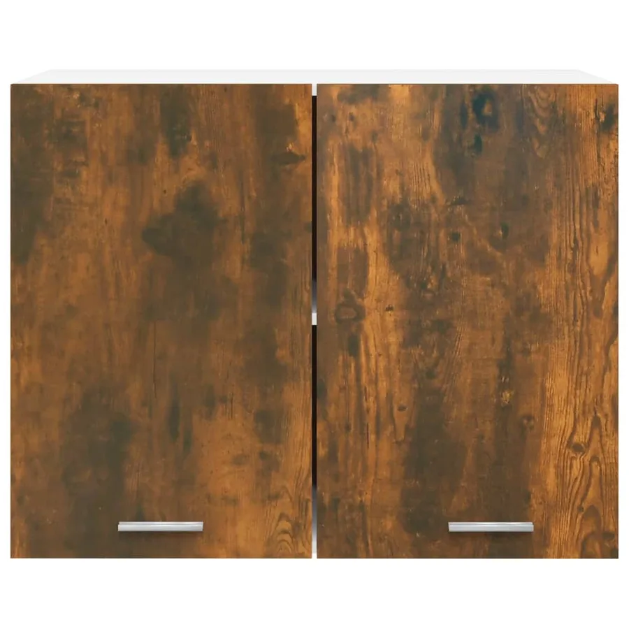 Armoire suspendue "Lyon" Chêne fumé 80 x 31 x 60 cm Bois d'ingénierie - 5