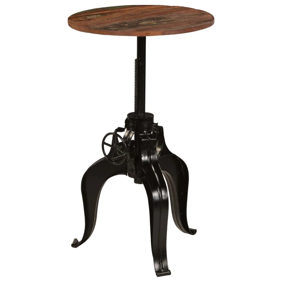 Table de bar Bois de récupération massif 60x(76-110) cm - 4