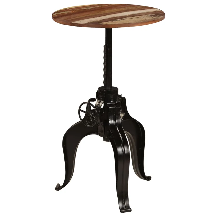 Table de bar Bois de récupération massif 60x(76-110) cm - 8