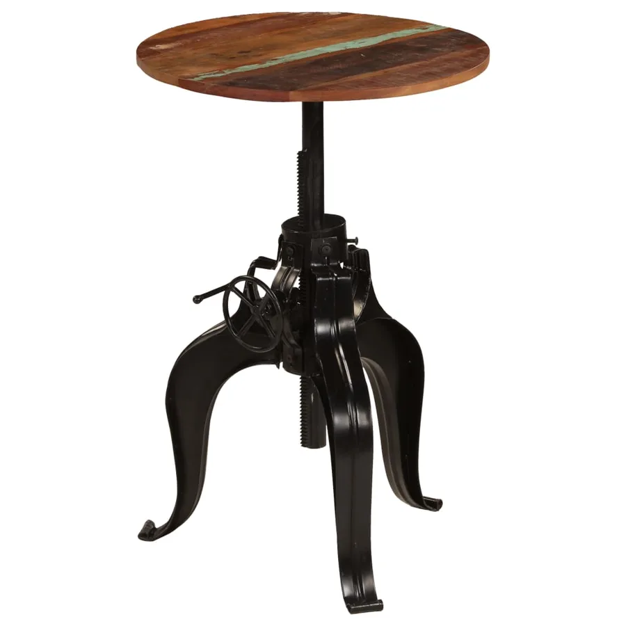 Table de bar Bois de récupération massif 60x(76-110) cm - 9