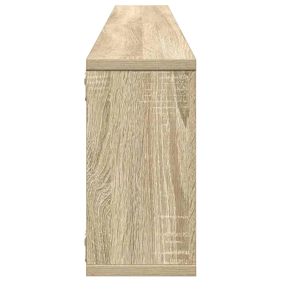 Étagères cube murales 2 pcs chêne sonoma bois d'ingénierie - 7