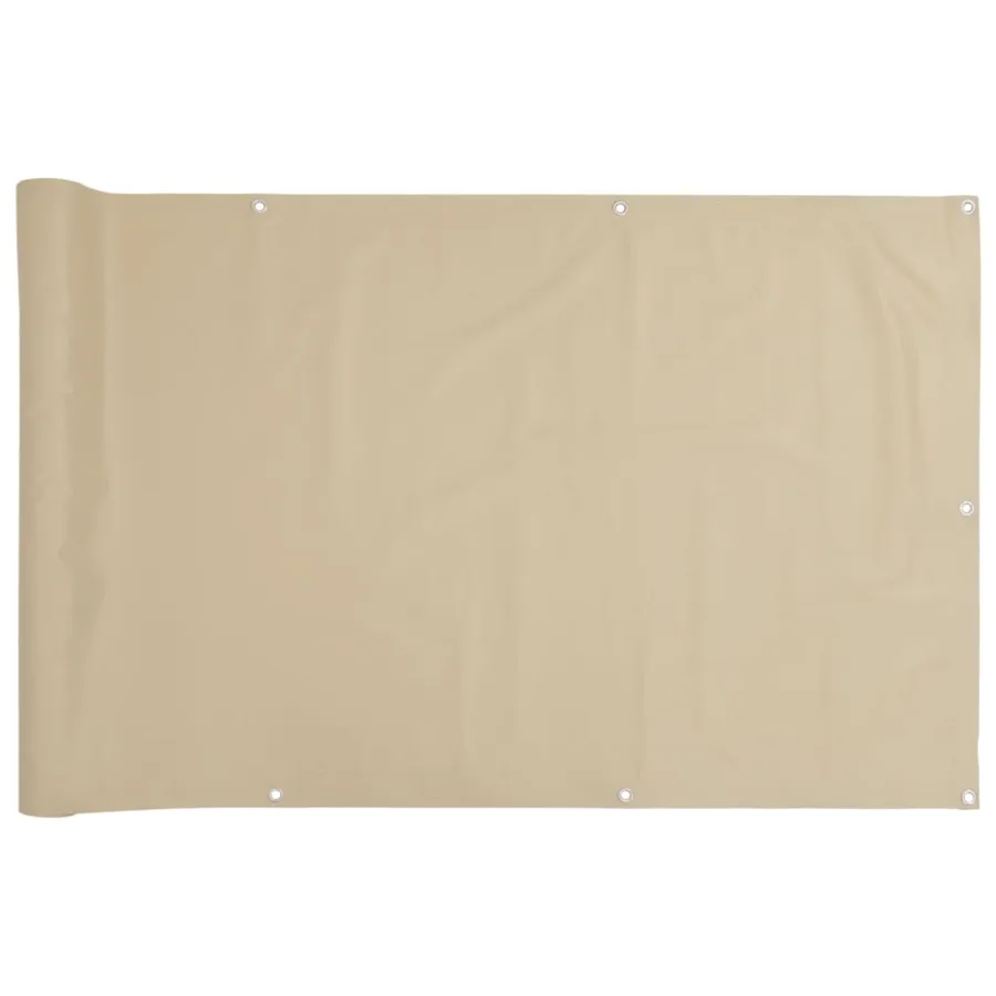 Écran de balcon Beige 120x400 cm Tissu Oxford - 2