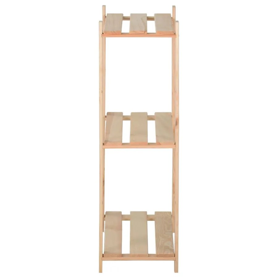 Étagère de stockage 3 niveaux 80x28,5x90 cm Bois de pin massif - 3