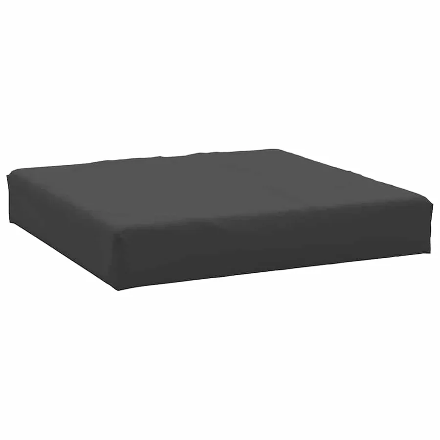 Coussin de palette noir 60x60x8 cm tissu oxford - 2