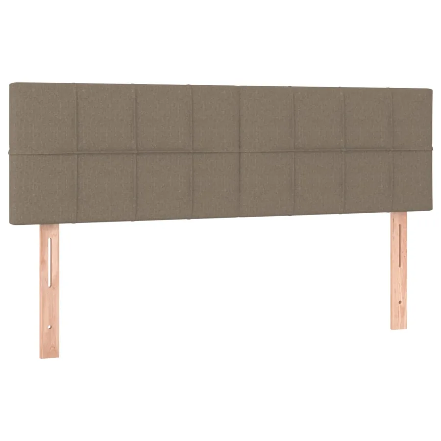 Têtes de lit Taupe 144x5x78/88 cm Tissu - 2