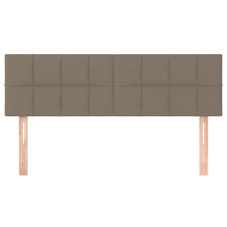Têtes de lit Taupe 144x5x78/88 cm Tissu - 3