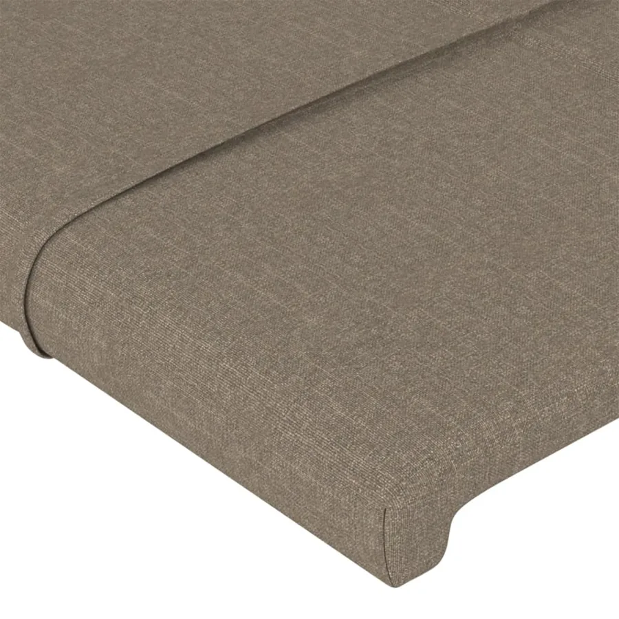 Têtes de lit Taupe 144x5x78/88 cm Tissu - 4