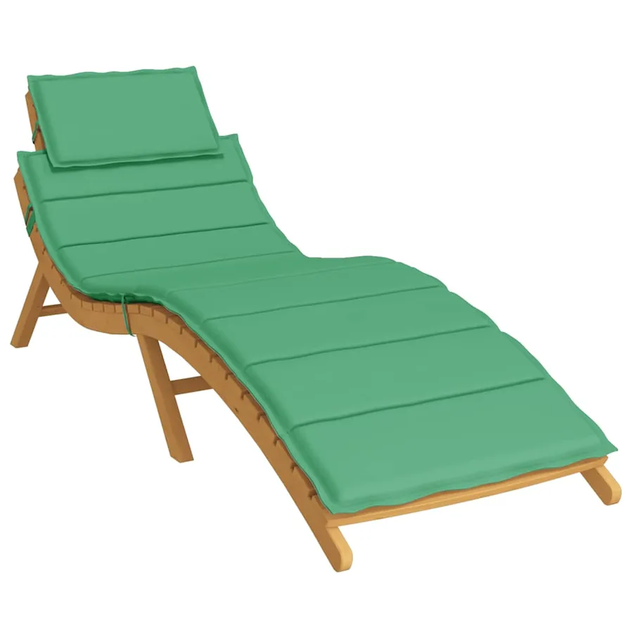 Coussin de chaise longue vert 186x58x4 cm tissu oxford - 3