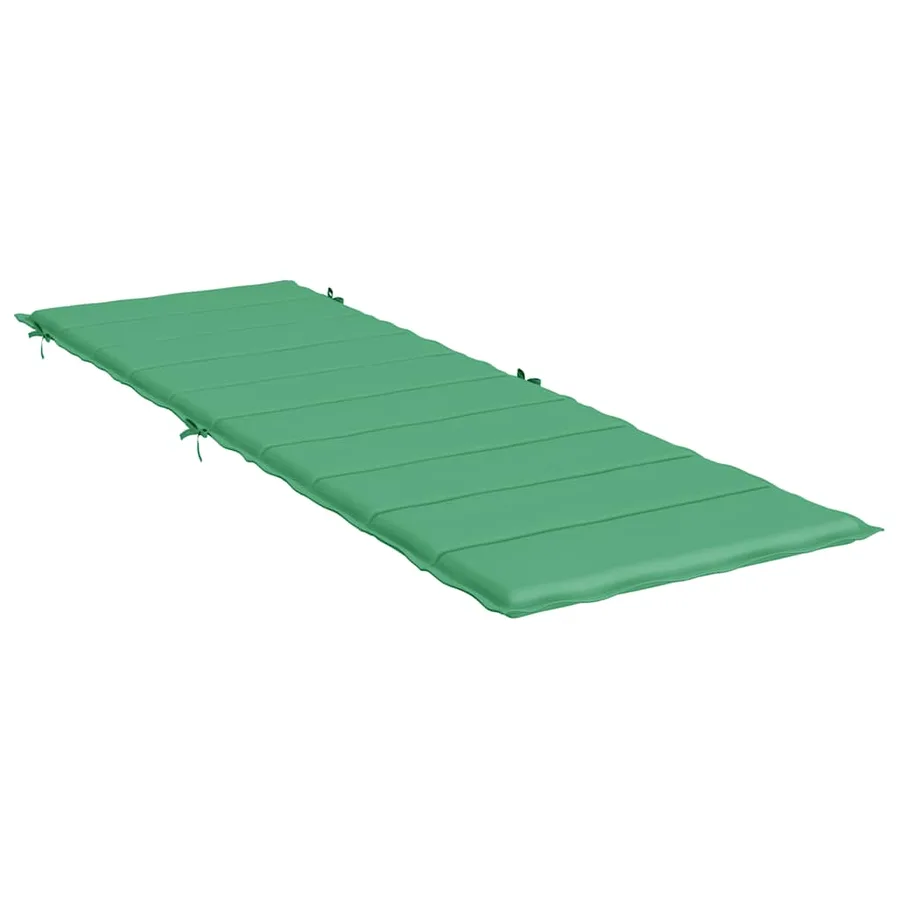 Coussin de chaise longue vert 186x58x4 cm tissu oxford - 4