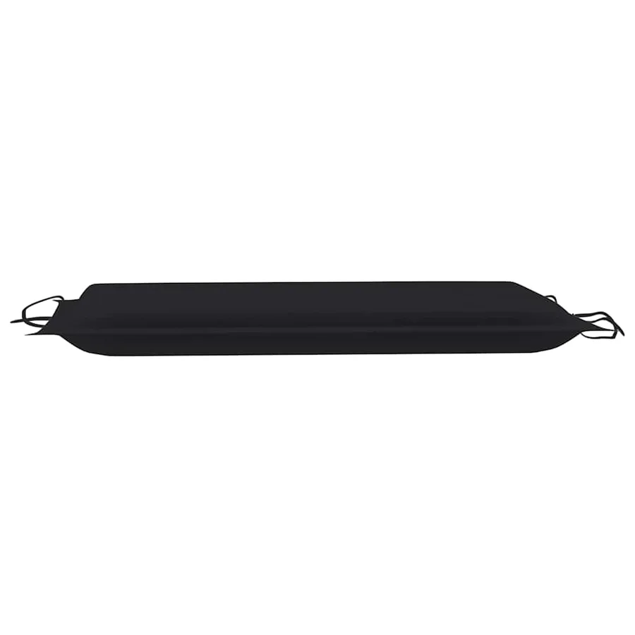 Chaise longue avec coussin Gris Bois d'acacia solide - 15