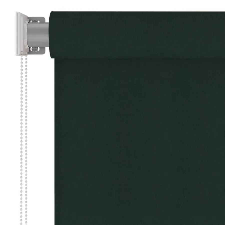 Store roulant d'extérieur 225 (l) x 140 (H) cm vert foncé HDPE - 3