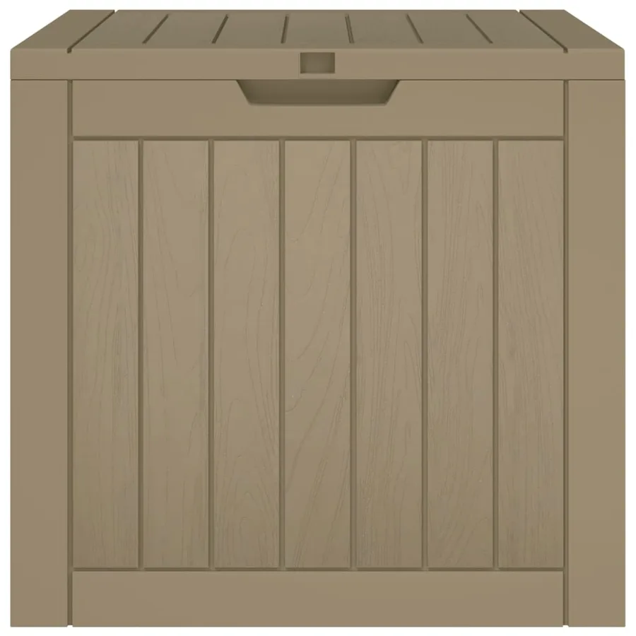 Boîte de stockage de jardin gris 55,5x43x53 cm polypropylène - 5