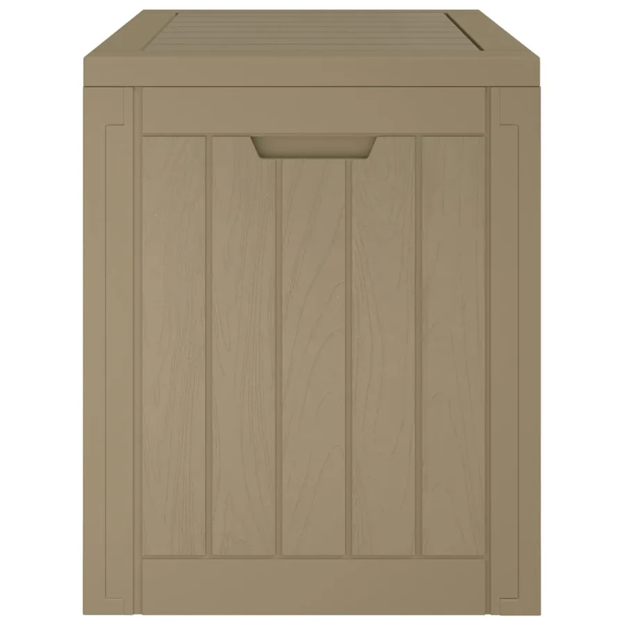 Boîte de stockage de jardin gris 55,5x43x53 cm polypropylène - 6