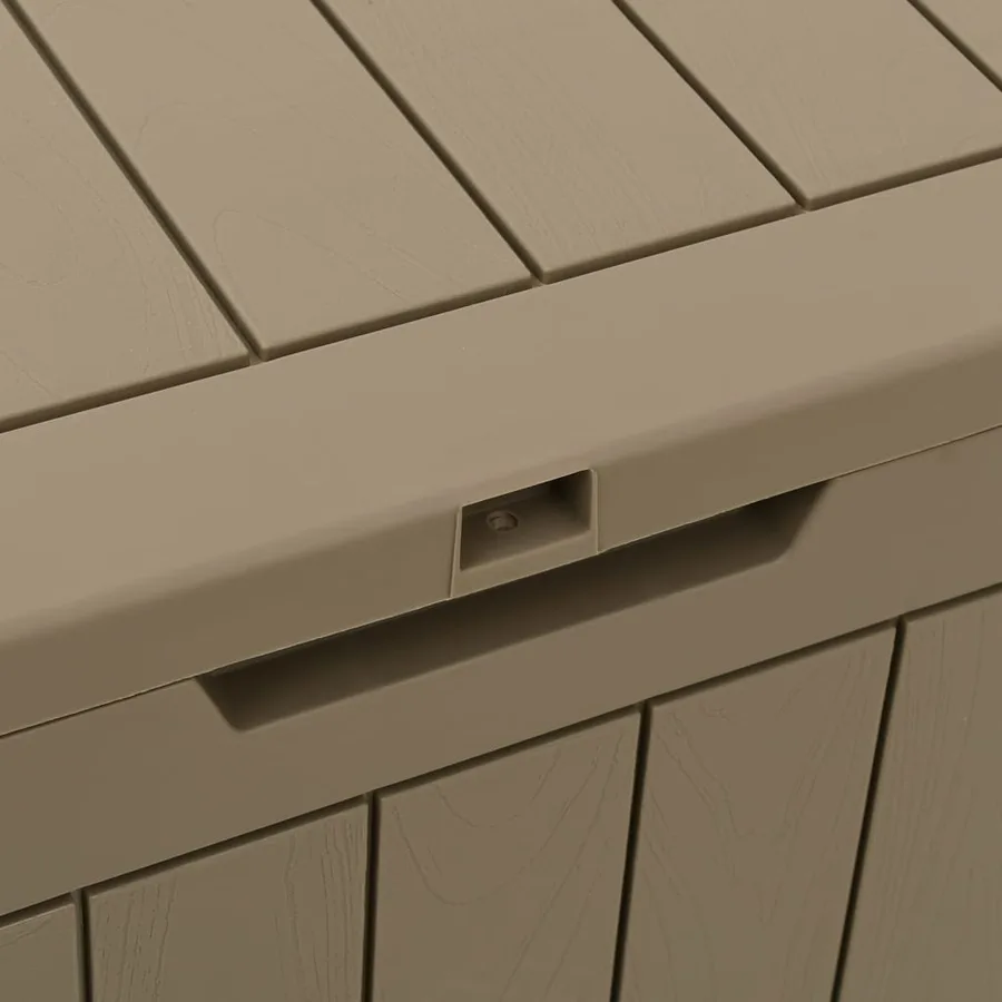 Boîte de stockage de jardin gris 55,5x43x53 cm polypropylène - 7
