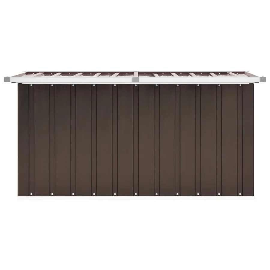 Coffre de rangement de jardin Marron 129x67x65 cm - 5