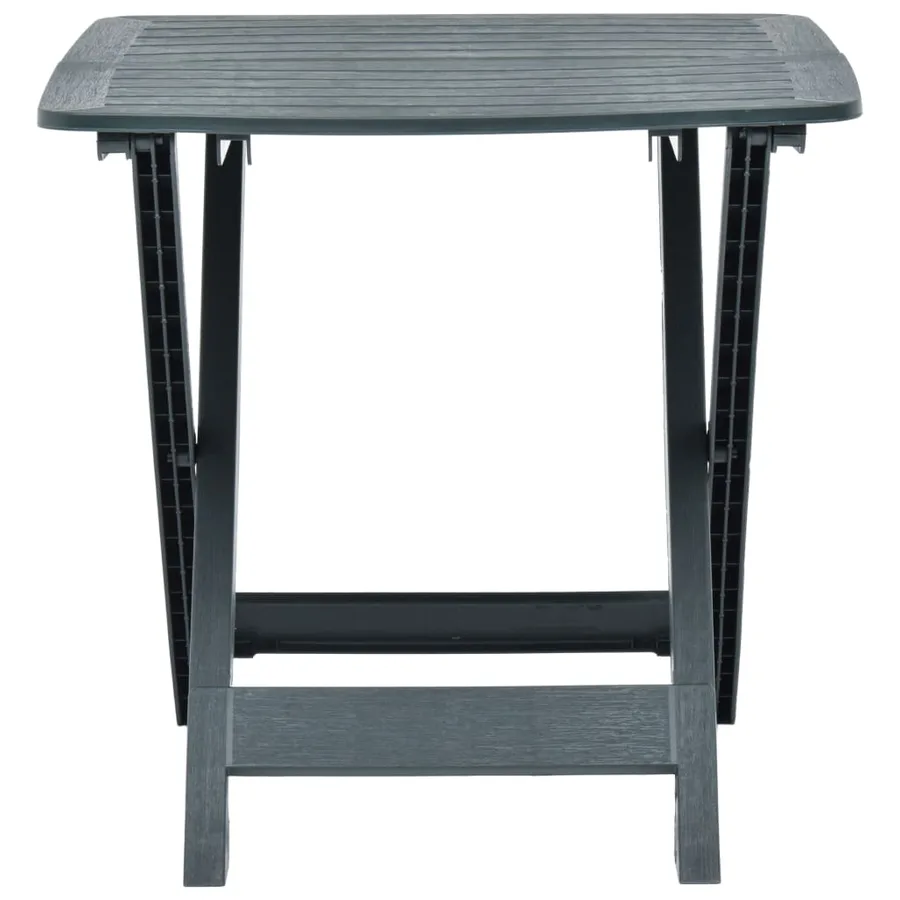 Table pliable de jardin Vert 79x72x70 cm Plastique - 4