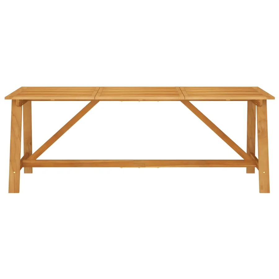 Table à manger de jardin 206x100x74 cm Bois d'acacia massif - 2