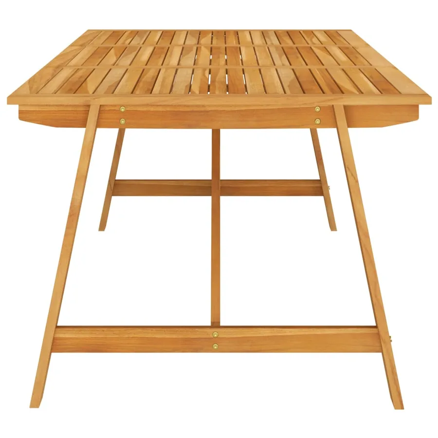 Table à manger de jardin 206x100x74 cm Bois d'acacia massif - 3