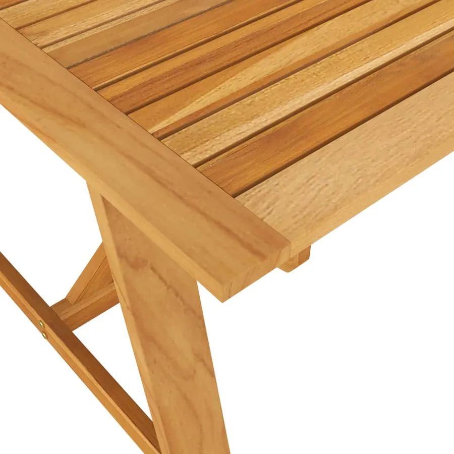 Table à manger de jardin 206x100x74 cm Bois d'acacia massif - 5