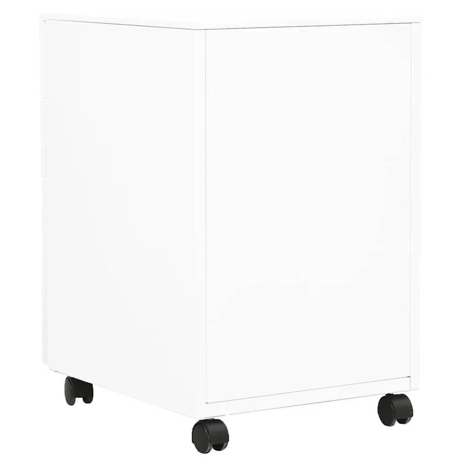 Classeur mobile Blanc 39x45x60 cm Acier - 4