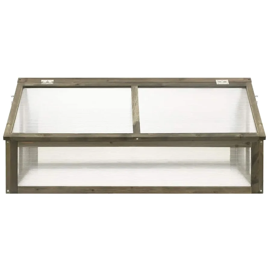 Serre Gris 114x80x50 cm Bois de sapin - 3
