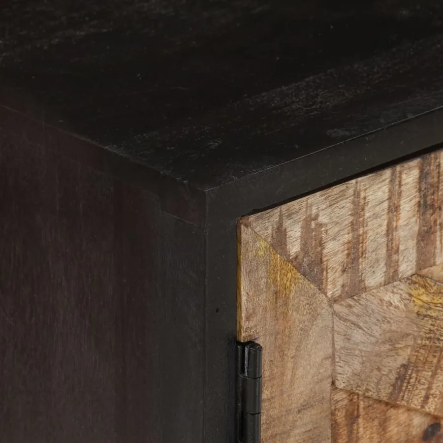 Meuble TV 140x30x46 cm Bois de manguier brut et d'acacia massif - 7