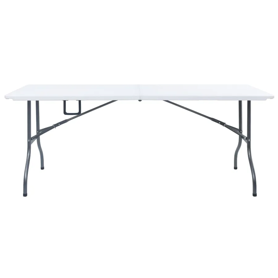 Table pliable de jardin Blanc 180x72x72 cm PEHD - 2