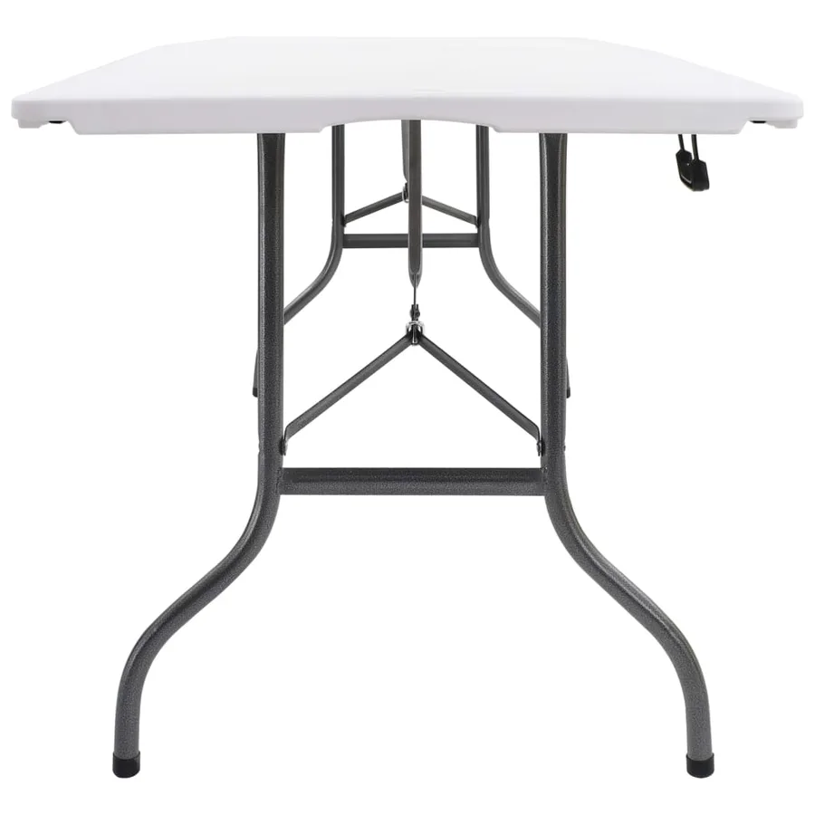 Table pliable de jardin Blanc 180x72x72 cm PEHD - 3